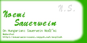 noemi sauerwein business card